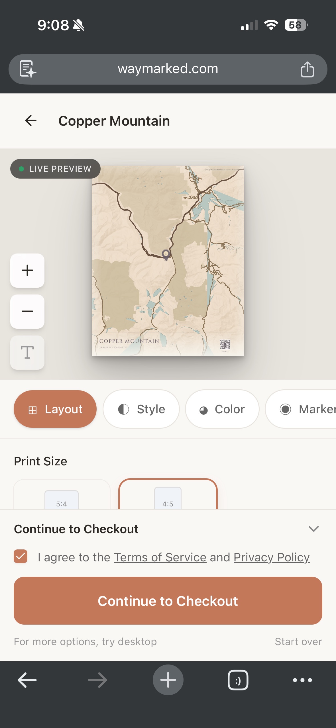 Map editor on mobile